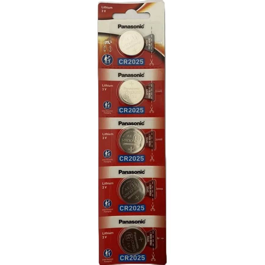 Vỉ 5 viên Pin CR2032 / CR2025 / CR2016 / CR1616 / CR1620 / CR1632 / CR1220 / CR2450 Pin 3V Lithium Made in Indonesia