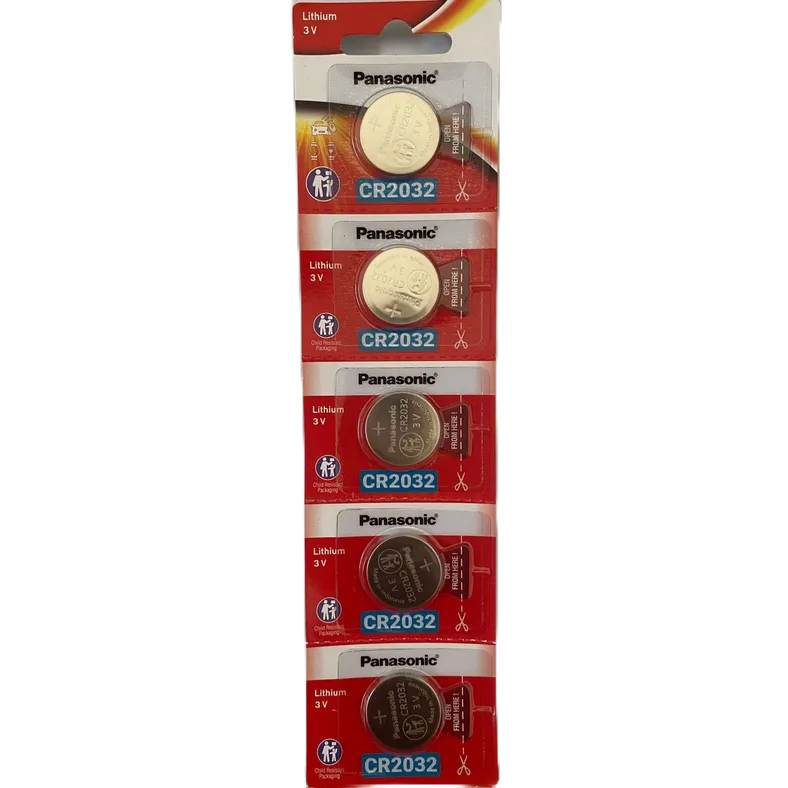 Vỉ 5 viên Pin CR2032 / CR2025 / CR2016 / CR1616 / CR1620 / CR1632 / CR1220 / CR2450 Pin 3V Lithium Made in Indonesia