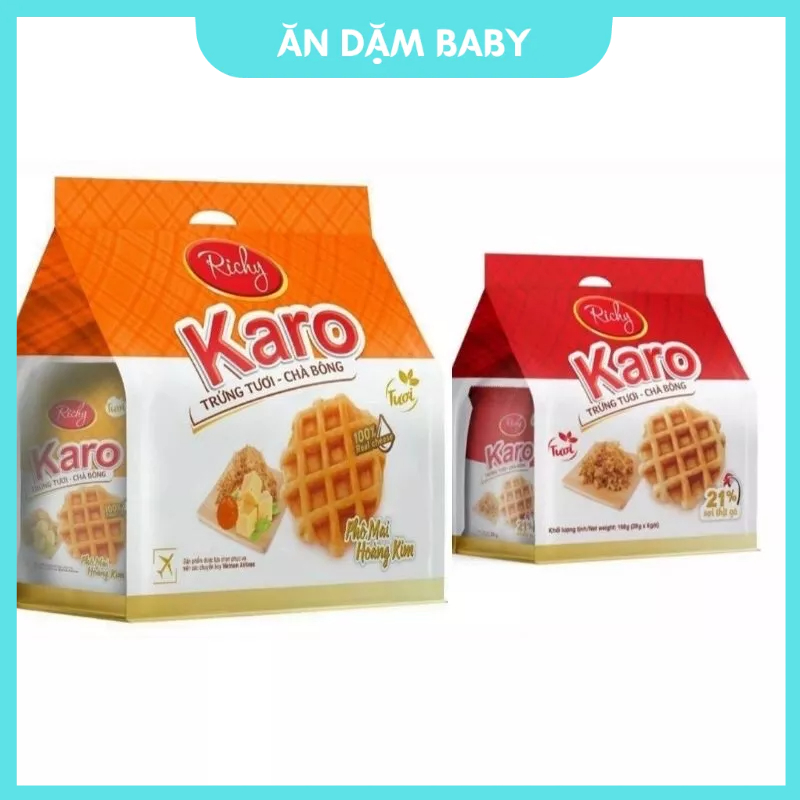 Bánh Karo Trứng Tươi Chà Bông, Bánh Bông Lan Sợi Thịt Gà