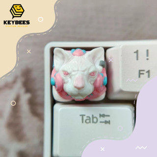 Artisan Keycap - Nút bàn phím cơ resin handmade Sphynix Trắng
