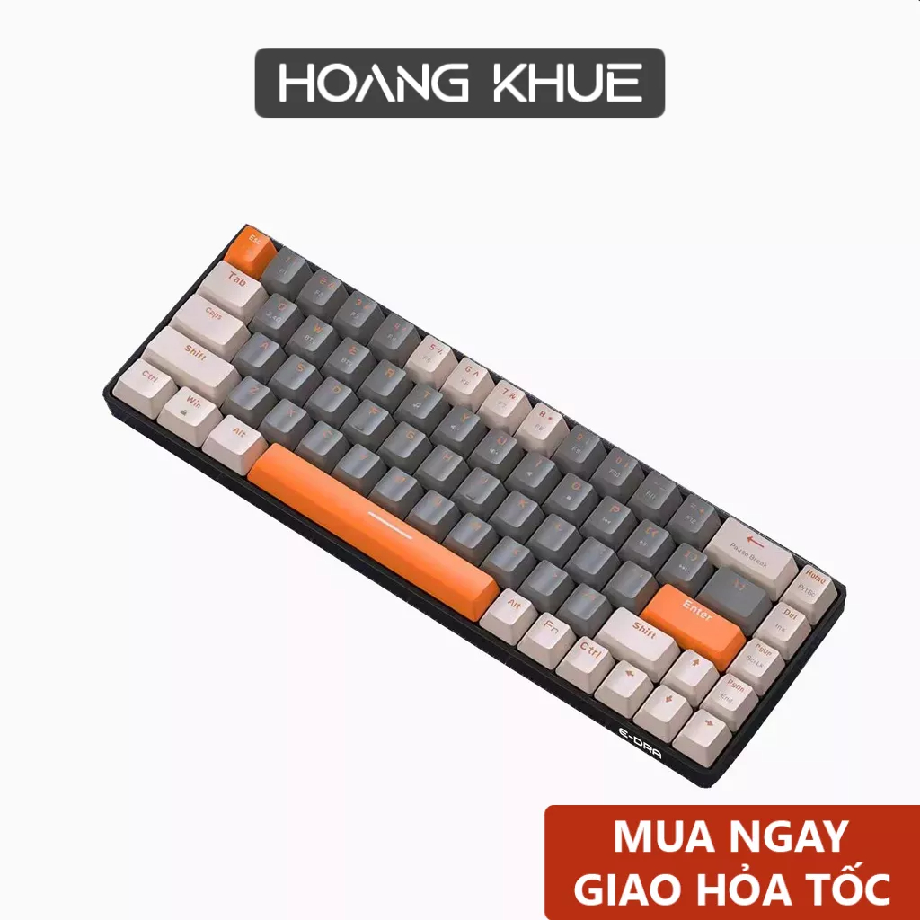 Bàn phím cơ không dây E-Dra EK368L Beta 2 chế độ kết nối Bluetooth 5.0 / Wireless 2,4Ghz