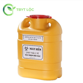 Bình huỷ kim tiêm nhựa 6,8 lít và 1,5 lít