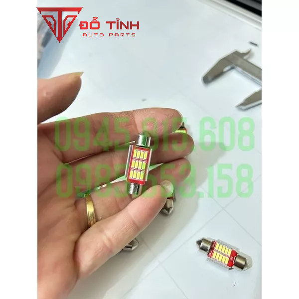Bóng đèn trần, đèn cabin ô tô Led. Bóng con lợn 2 đầu.