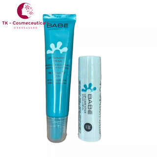Son dưỡng babe lip repairing cream / babe lip stick 20 spf làm mềm môi, giảm nứt nẻ, dưỡng môi