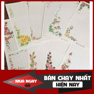 100 giấy hoa Luyện chữ đẹp đủ mẫu