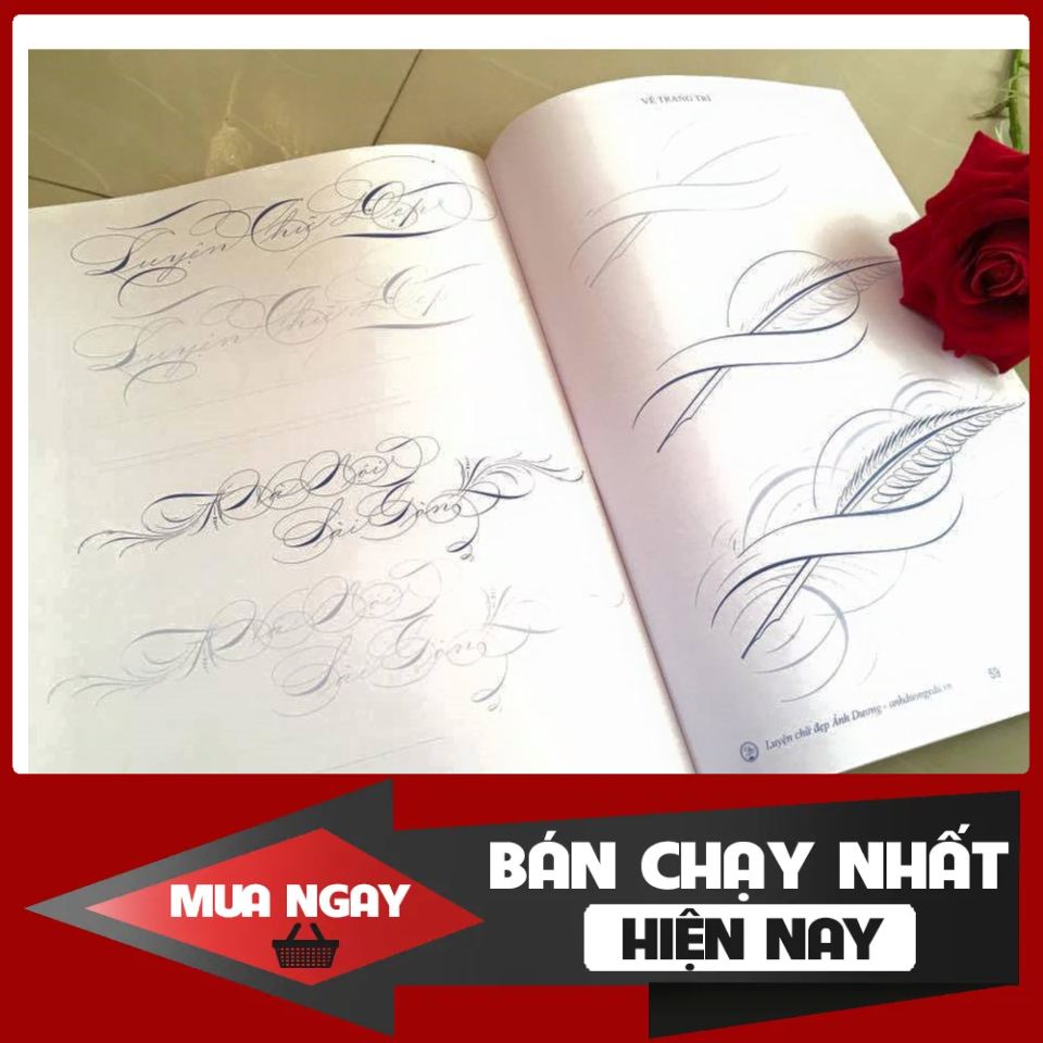 Vở mẫu luyện chữ nghệ thuật sáng tạo Calligraphy