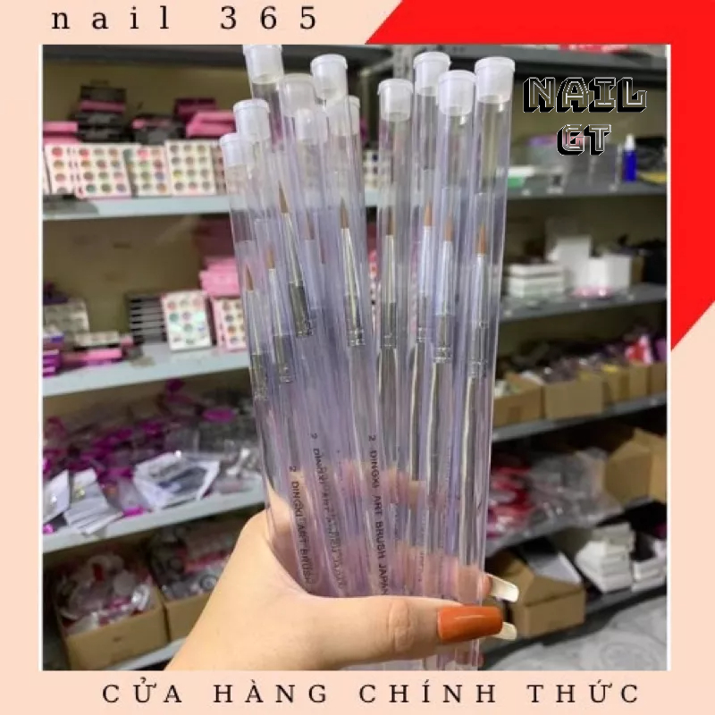 Cọ đắp hoa DINGXI ( cán nhựa trong số 2 )