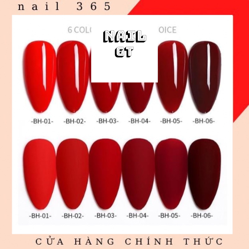 Sơn gel AS tone đỏ -BH ( chai đen )