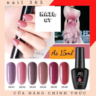 Sơn gel AS mã DS ( tone hồng - chai đen )