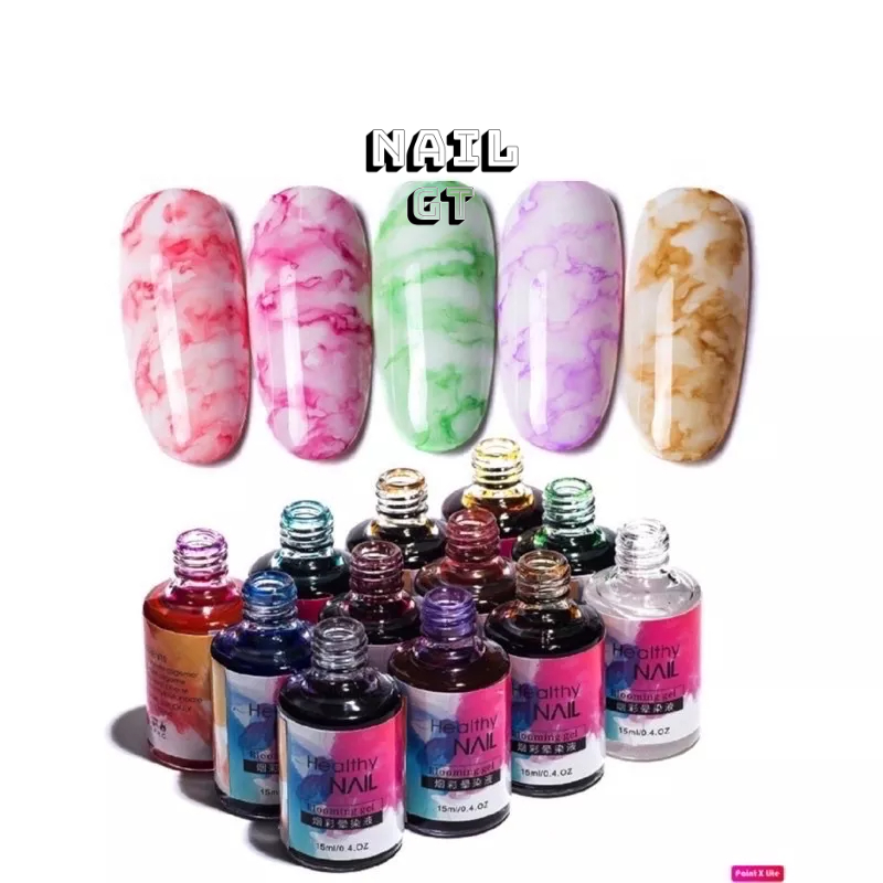 Set 12 màu cồn loang vẽ móng healthy nail
