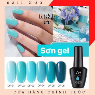 Sơn gel AS tone xanh - DF ( chai đen )