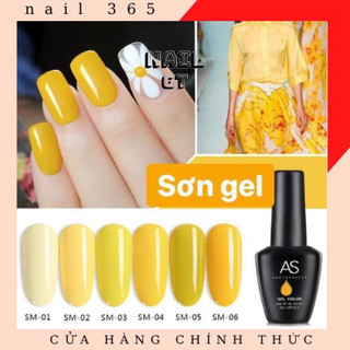 Sơn gel AS tone vàng chanh - SM ( chai đen )