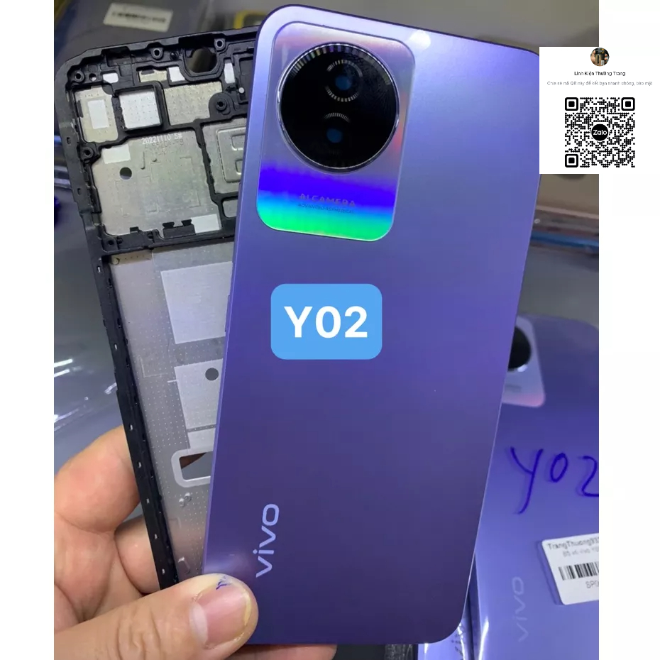 Bộ xương, vỏ vivo Y02 - hàng zin