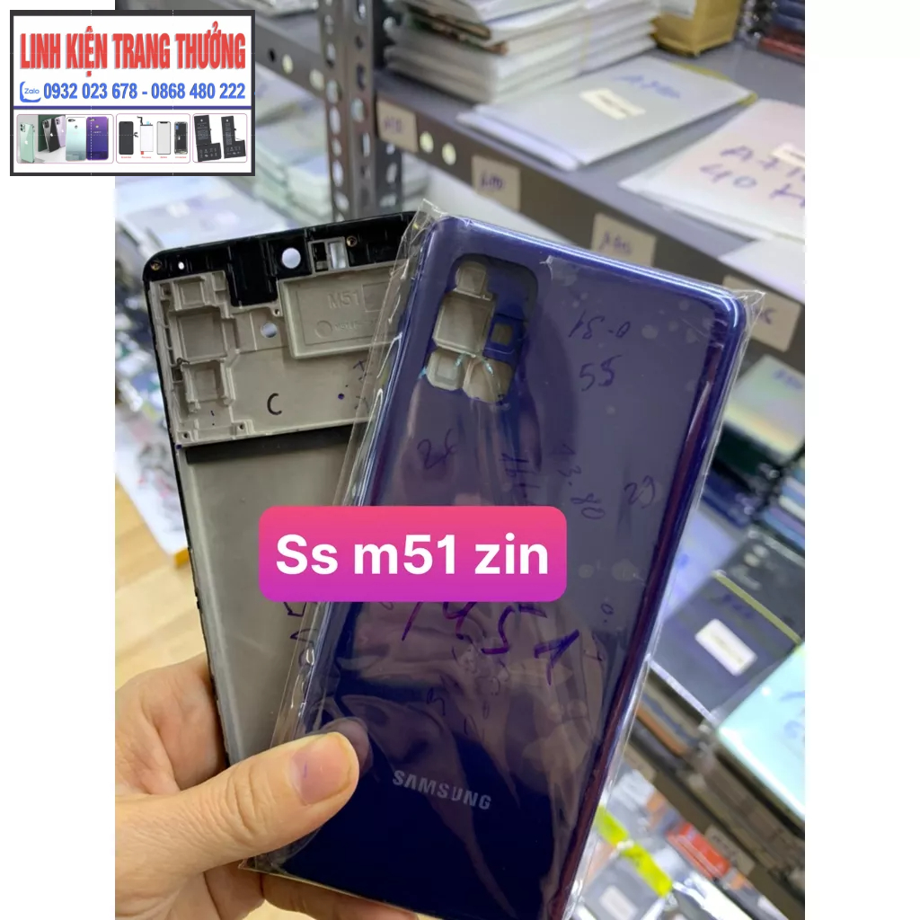 VỎ BỘ ZIN MỚI ĐIỆN THOẠI SAM SUNG M51-SAM SUNG