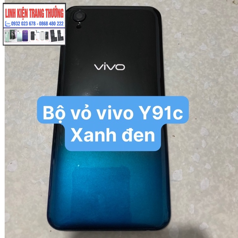 Bộ xương vỏ vivo Y91C/ Lưng vỏ Vivo Y91c, khung xương Y91c / vivo 1820 kèm kính camera phím bấm