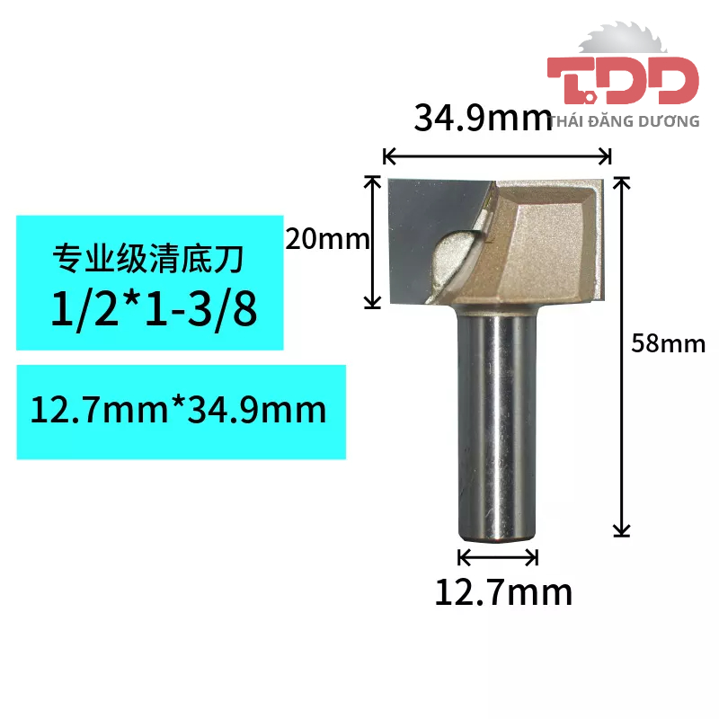 Mũi phay nền mặt bàn TIDEWAY D10- 15-17-18-35-38-40