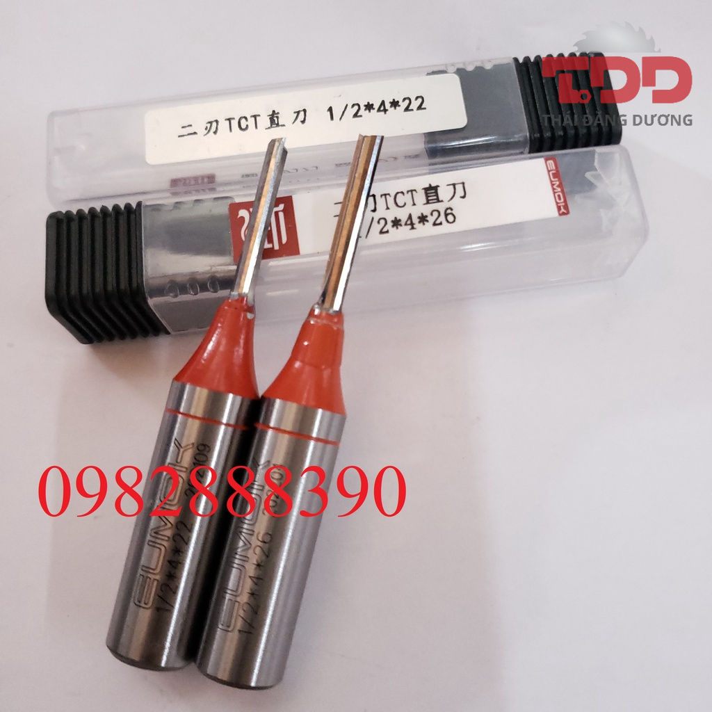 Mũi cắt CNC 4mm - 2 me thẳng 1/2*4*22