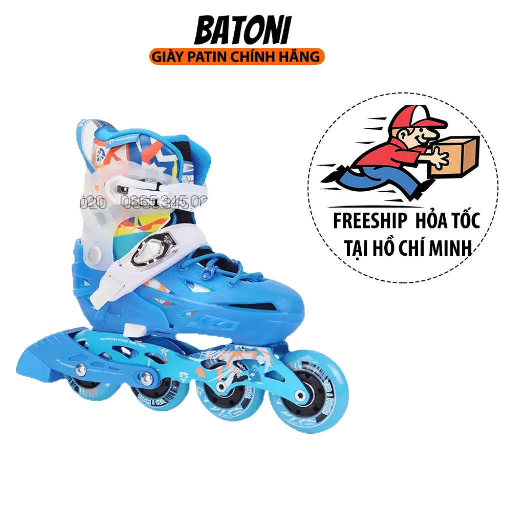 Giày patin trẻ em flying eagle s6s chính hãng, giày trượt patin trẻ em cao cấp