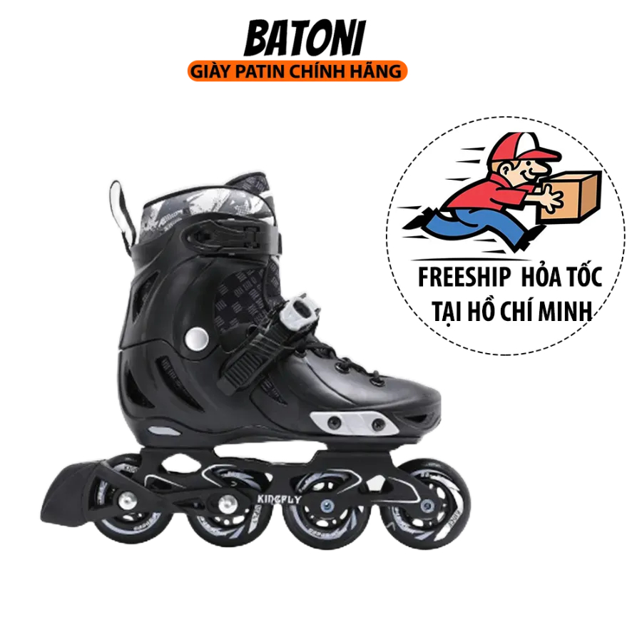 Giày Trượt Patin Kingfly W198 Dành Cho Trẻ Em, Có 4 Bánh Đèn Phát Sáng, Độ Chịu Lực Cao, Chính Hãng - BATONI