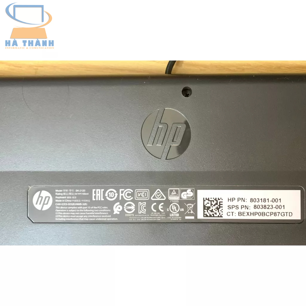 Bàn phím máy tính HP Slim Có Dây - Hàng 100% Chính hãng full box