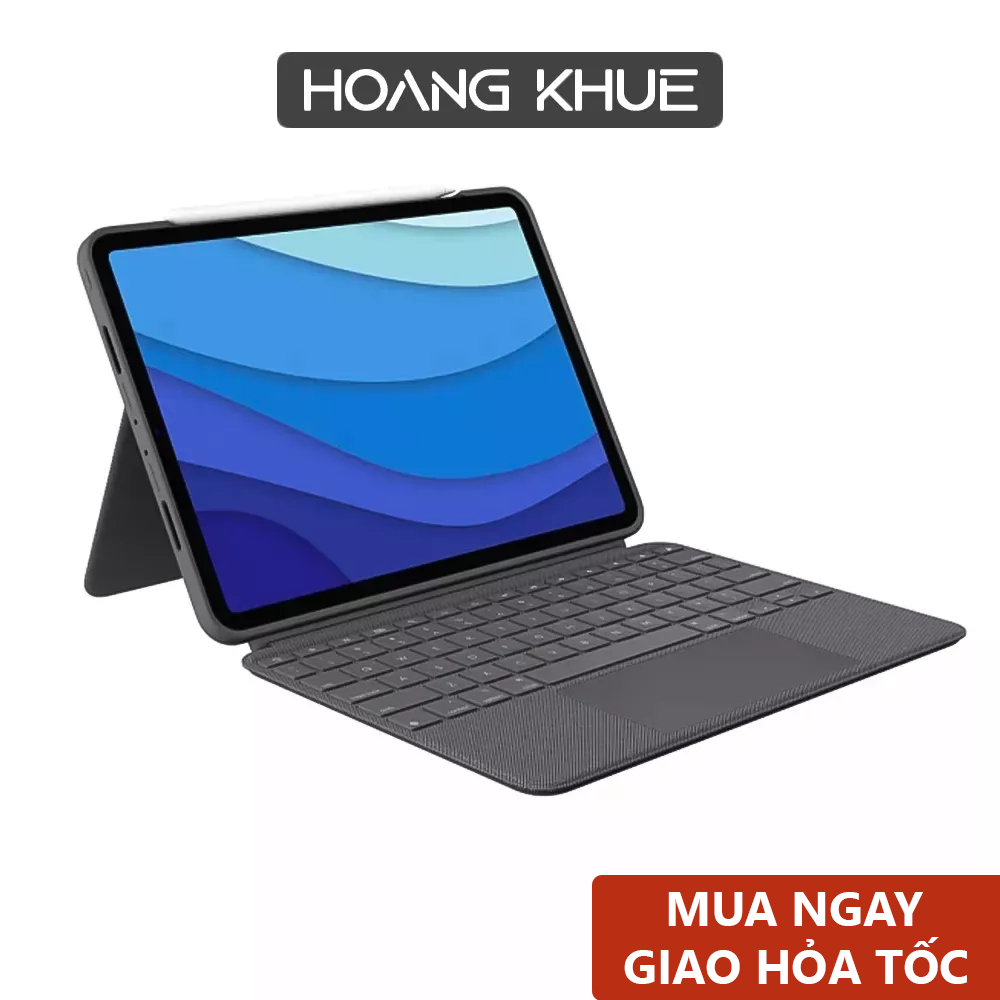 Bao da kèm bàn phím có Trackpad cho iPad Air 4TH / 5TH- Logitech Combo Touch