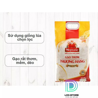 Gạo thơm thượng hạng Neptune nhãn vàng 5kg ( date mới)
