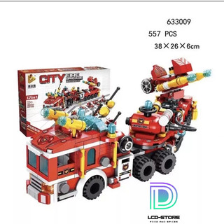 BỘ LEGO RÁP XE CỨU HOẢ 12 in 1