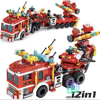 BỘ LEGO RÁP XE CỨU HOẢ 12 in 1