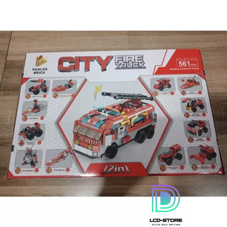 BỘ LEGO RÁP XE CỨU HOẢ 12 in 1