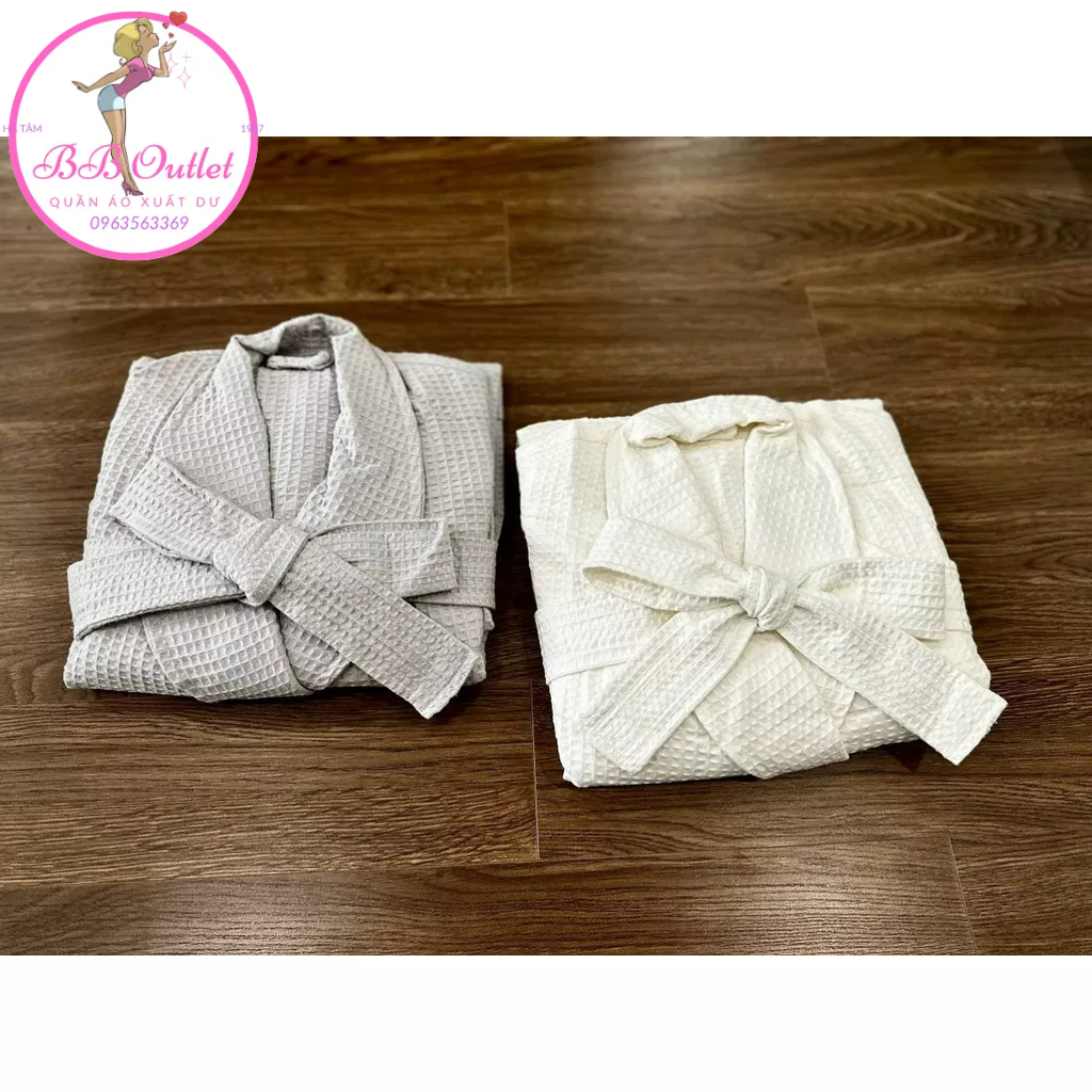 Áo choàng tắm Songwol xuất hàn cotton thấm hút - mềm mại