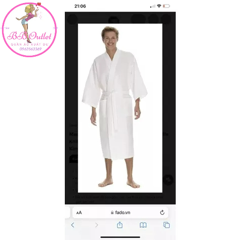 Áo choàng tắm Songwol xuất hàn cotton thấm hút - mềm mại