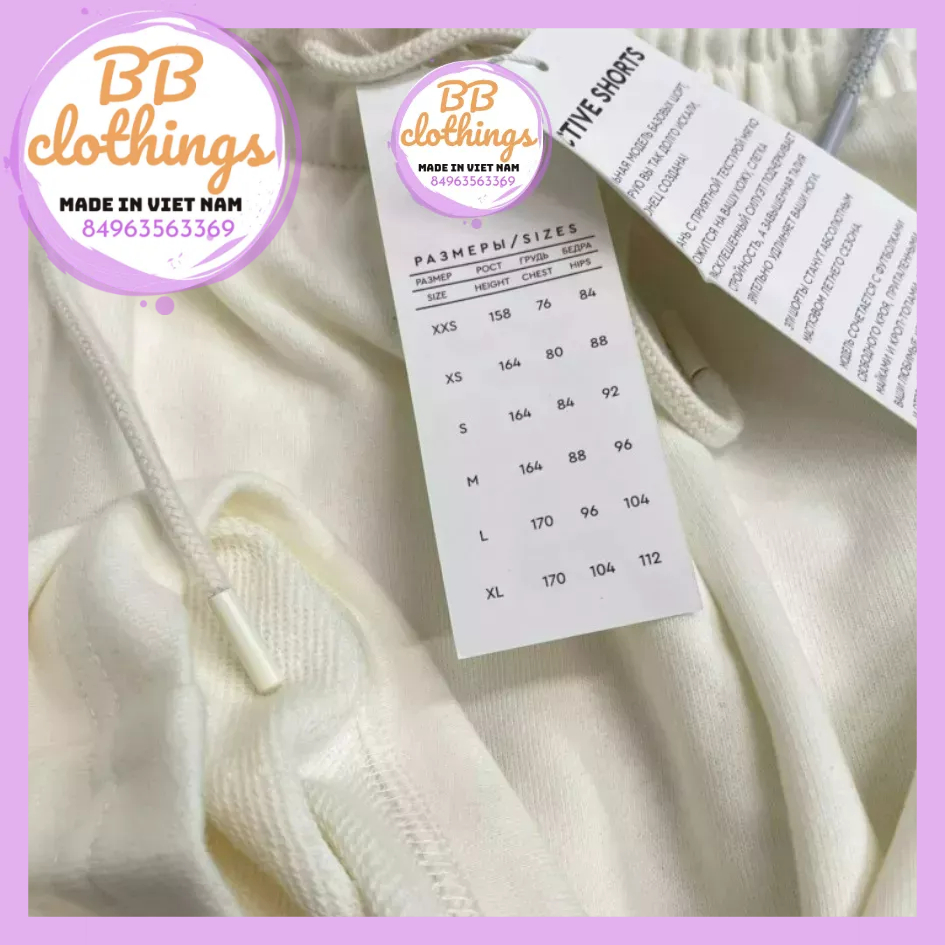 Quần đùi cotton Workout hàng hiệu cho nữ