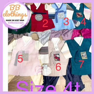 Hanbok bé trai xuất Hàn dư xịn sz 2 - 5t