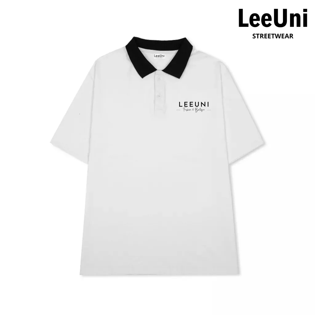 Áo PoLo Nam Nữ Local Brand LeeUni Form Rộng, Unisex,  Chất Vải Thoáng Mát , Hút Thấm Mồi Hôi APL03