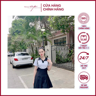 Set váy Hàn Quốc trẻ trung năng động có quai đầy đủ size