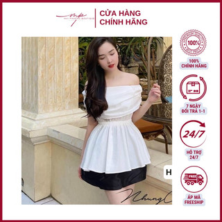 Áo trễ vai dáng xòe, áo trễ vai SM