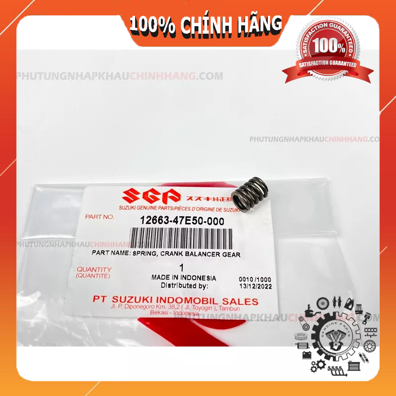 Lò xo tạ dên Satria, Raider, GSX, Bandit, Axelo chính hãng Suzuki Indonesia