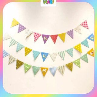  Dây cờ tam giác ép kim trang trí sinh nhật kỉ yếu khai trương dài 5M PK03 