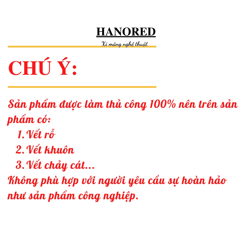 Chậu xi măng nghệ thuật mini hình em bé tai tròn đáng yêu HANORED trồng sen đá, xương rồng, tô tượng kích thước 11×7×8cm