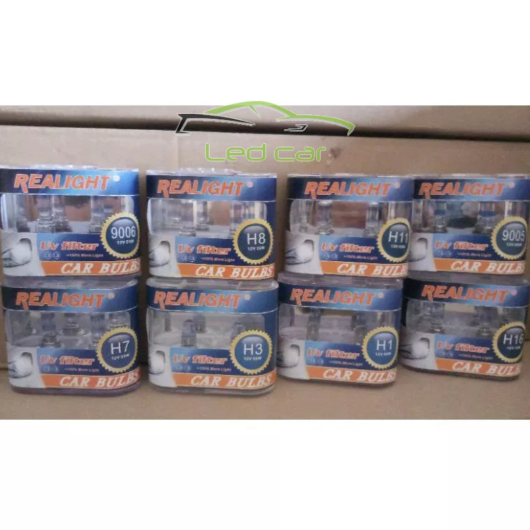 Bóng đèn halogen h1,h3,h4,h7,h8,h11,h16,hb3,hb4,9012,9005,9006 12v tăng sáng 150% chính hãng 2 bóng