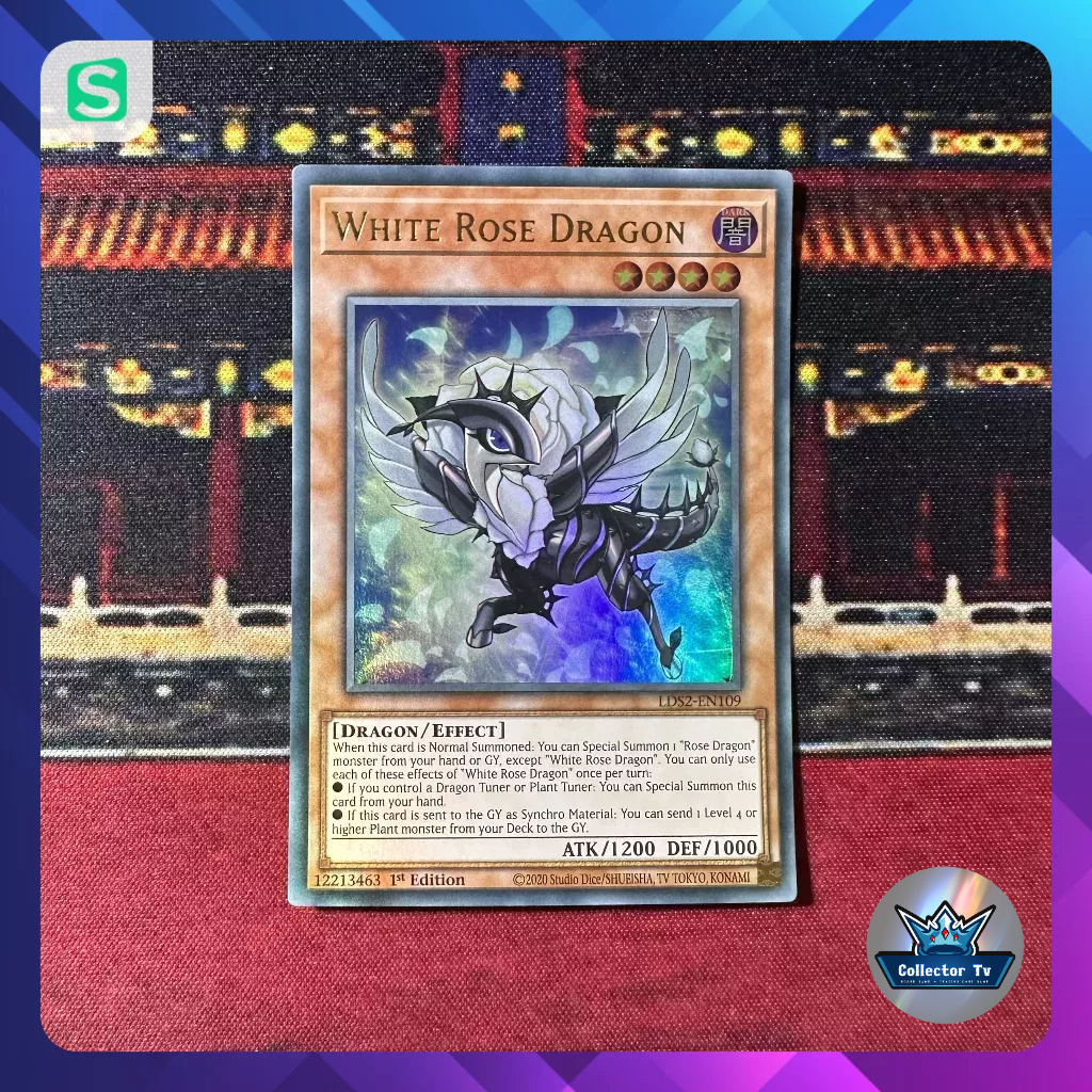 Thẻ bài YugiOh! (UK) - LDS2-EN109; White Rose Dragon; Ultra Rare