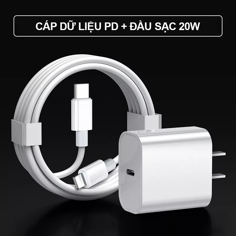 Sạc Nhanh PD 20W (Củ Sạc nhanh + Cáp Sạc nhanh)