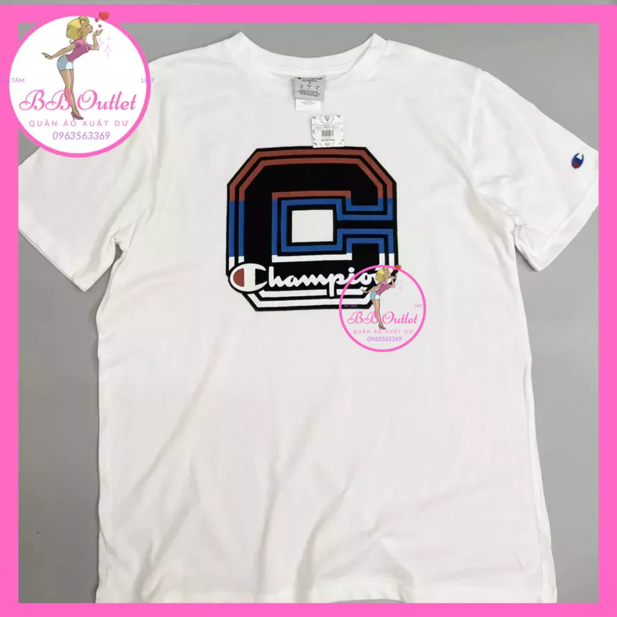 Áo thun nam / áo phông nam Champion cotton mỏng mát xuất khẩu