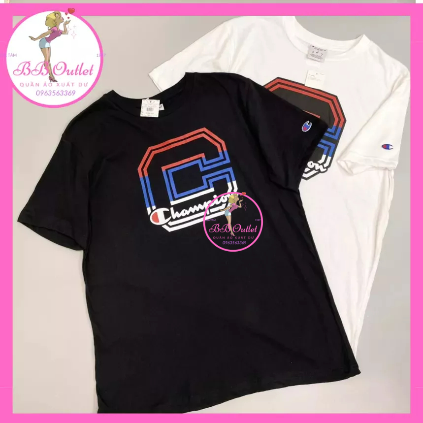 Áo thun nam / áo phông nam Champion cotton mỏng mát xuất khẩu