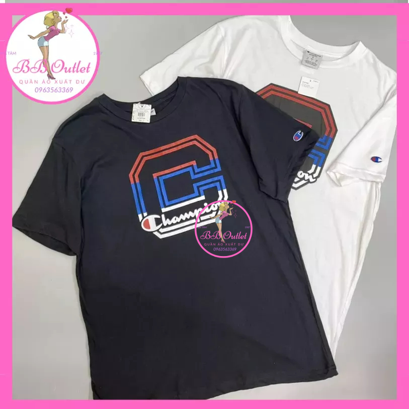 Áo thun nam / áo phông nam Champion cotton mỏng mát xuất khẩu