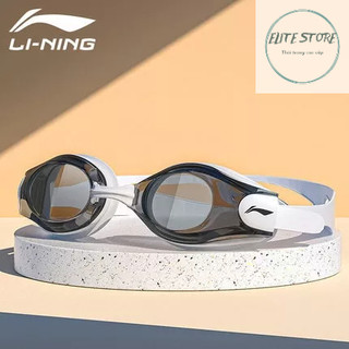 Kính bơi chính hãng Lining dây silicon điều chỉnh kích thước kèm bịt tai - kính bơi lining K5089