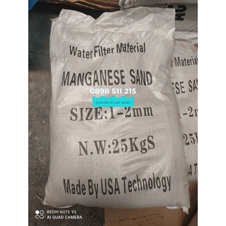 🔷️Hạt Mangan Việt Nam🔷️ Bao 25kg🔷️Vật Liệu Lọc Nước Đầu Nguồn🔷️Xử Lý Nước Có Phèn, Kim Loại Nặng🔷️Nước Sạch Sinh Hoạt🔷️