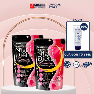 Trà giảm cân Beauty Collagen Orihiro nội địa Nhật Bản 16 gói