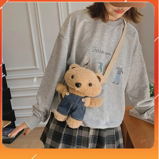 Túi đeo chéo gấu TEDDY, túi gấu bông siêu dễ thương