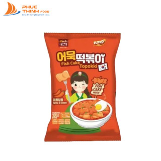 Bánh gạo Tokpokki Hoa Sao Tim Hàn Quốc Vị Cay Ngọt (Có chả cá) 183g